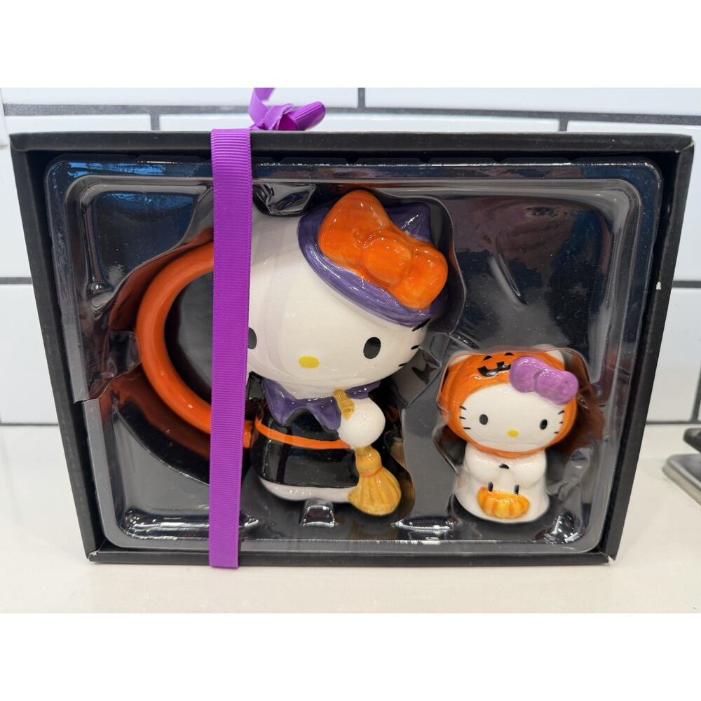 NEW Hello Kitty Halloween Mug And Figurine Set NWT 2024 Blue Sky Clayworks‎